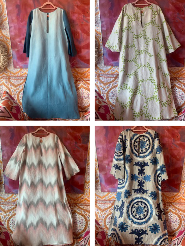 colorful caftans