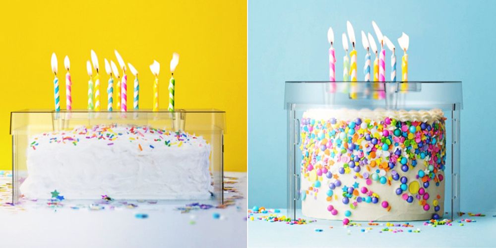 The Top It Birthday Cake Shield May Help Prevent Germs From Contaminating Desserts