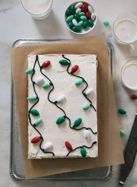 cake decorating ideas christmas lights