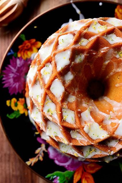 cake decorating ideas lemon lime bundt