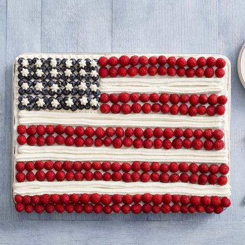 fourth of july cake flag cake