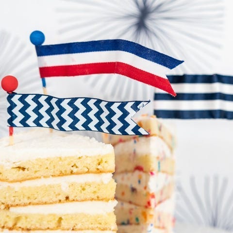 american flag cake topper