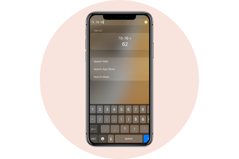 máy tính phím tắt apple iphone