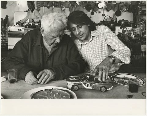 Alexander Calder with Hervé Poulain in 1975. alexander calder with hervé poulain in 1975