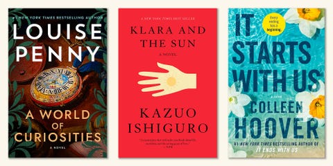 a world of curiosities, louise penny, klara , the sun by kazuo ishiguro, it starts with us , colleen hoover