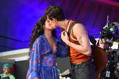 Shawn Mendes and Camila Cabello at the Global Citizen Live concert shawn mendes and camila cabello at the global citizen live concert