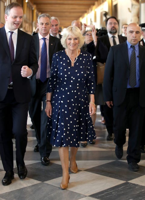 camilla duchess of cornwall polka dots