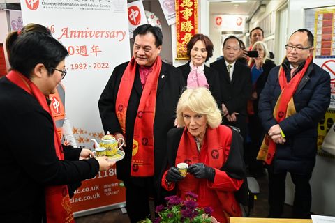 the prince of wales and duchess of cornwall celebrate lunar new year