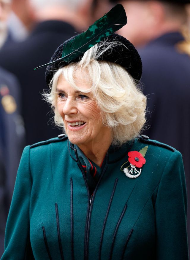 the queen consort attends the 94th year of the field of remembrance