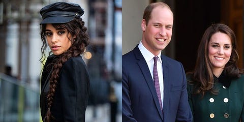 Camila Cabello, Prince William, and Kate Middleton