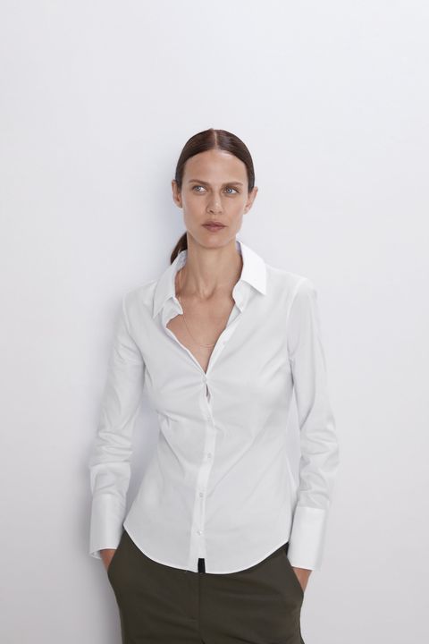 Camisas blancas de Zara para al trabajo estilo
