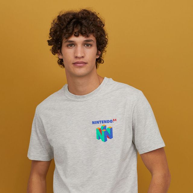 Camiseta H&M, camiseta nintendo 64