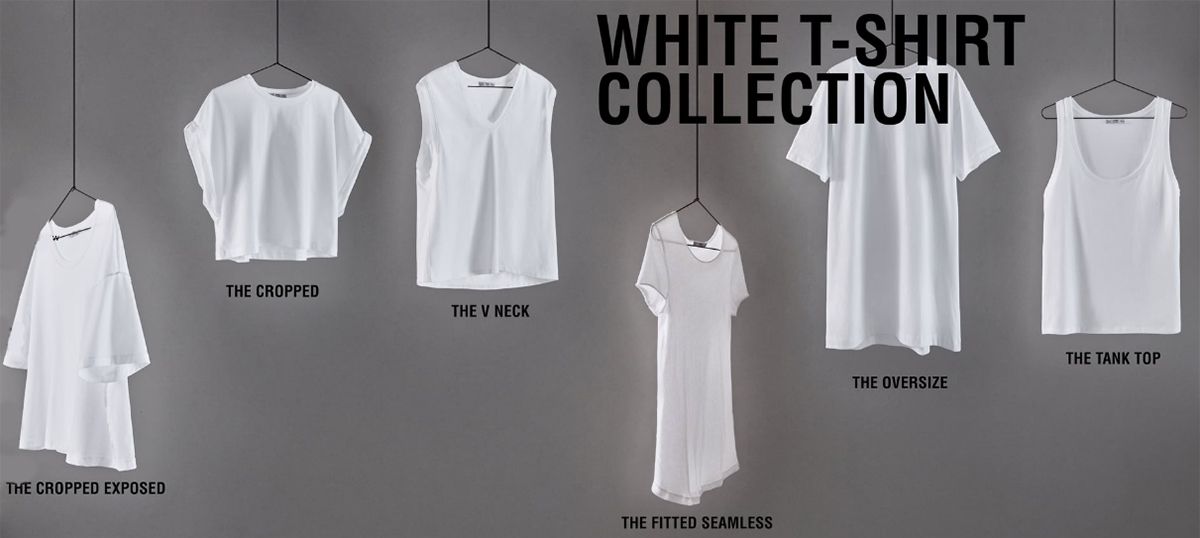 camisetas blancas zara