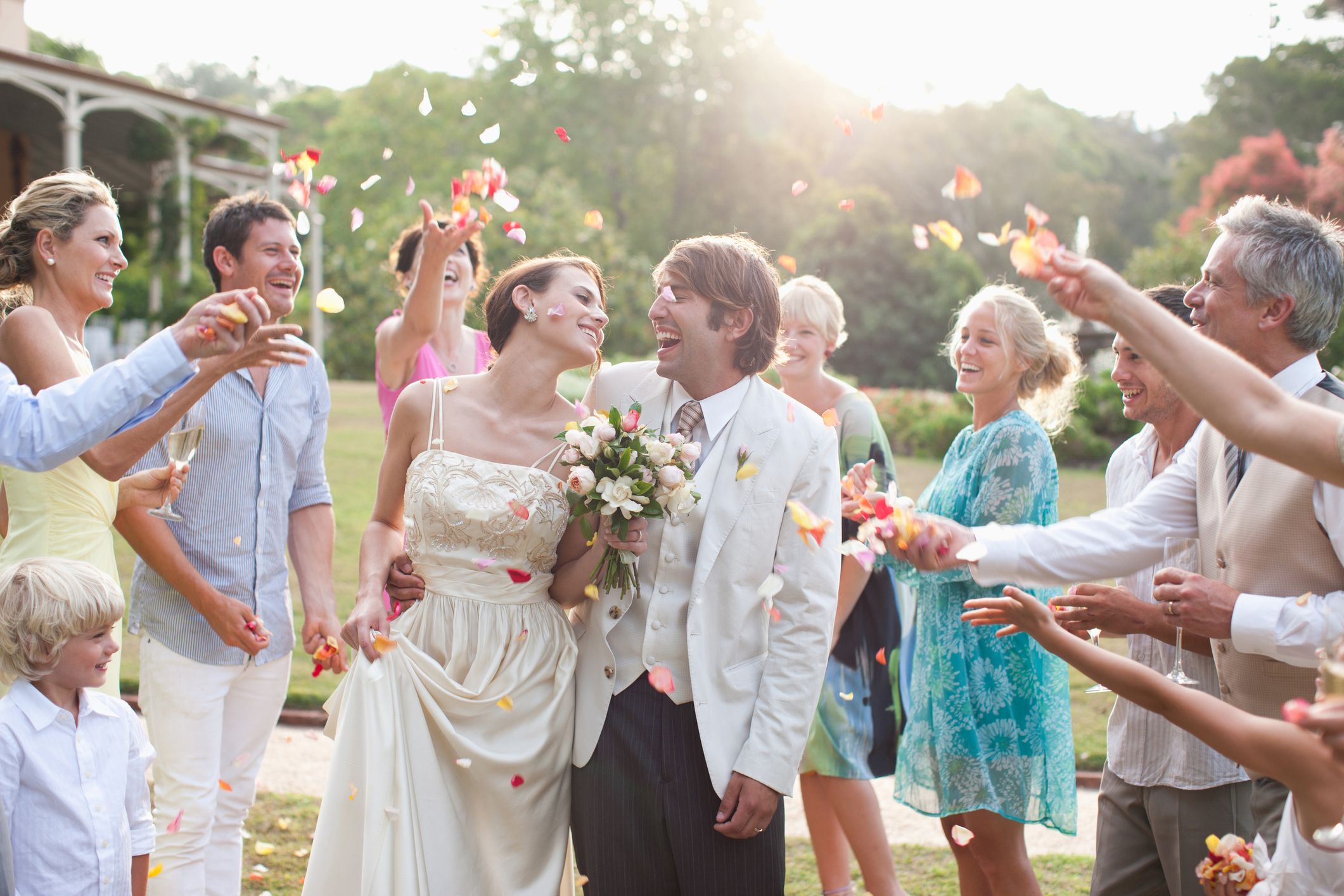 blush beaded wedding dress