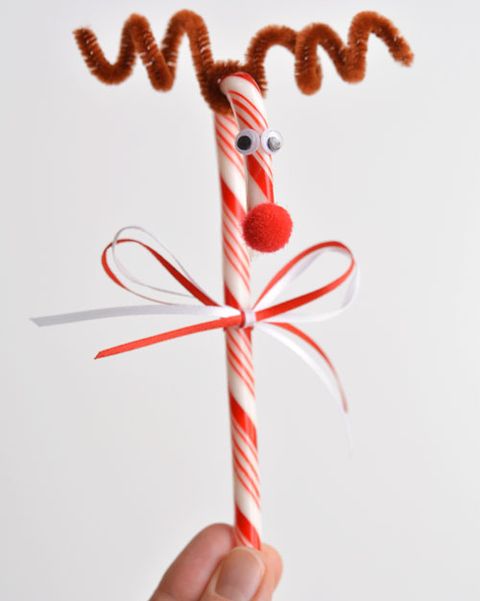 candy cane crafts reindeer