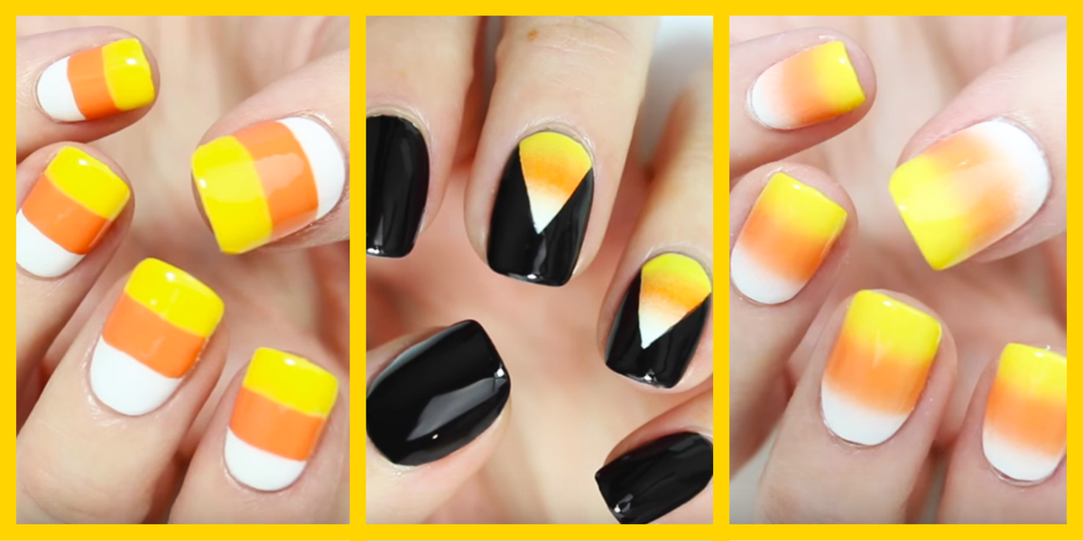 3. Easy Candy Corn Nail Art Tutorial - wide 4