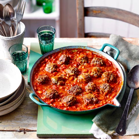 cannellini bean and meatball stew