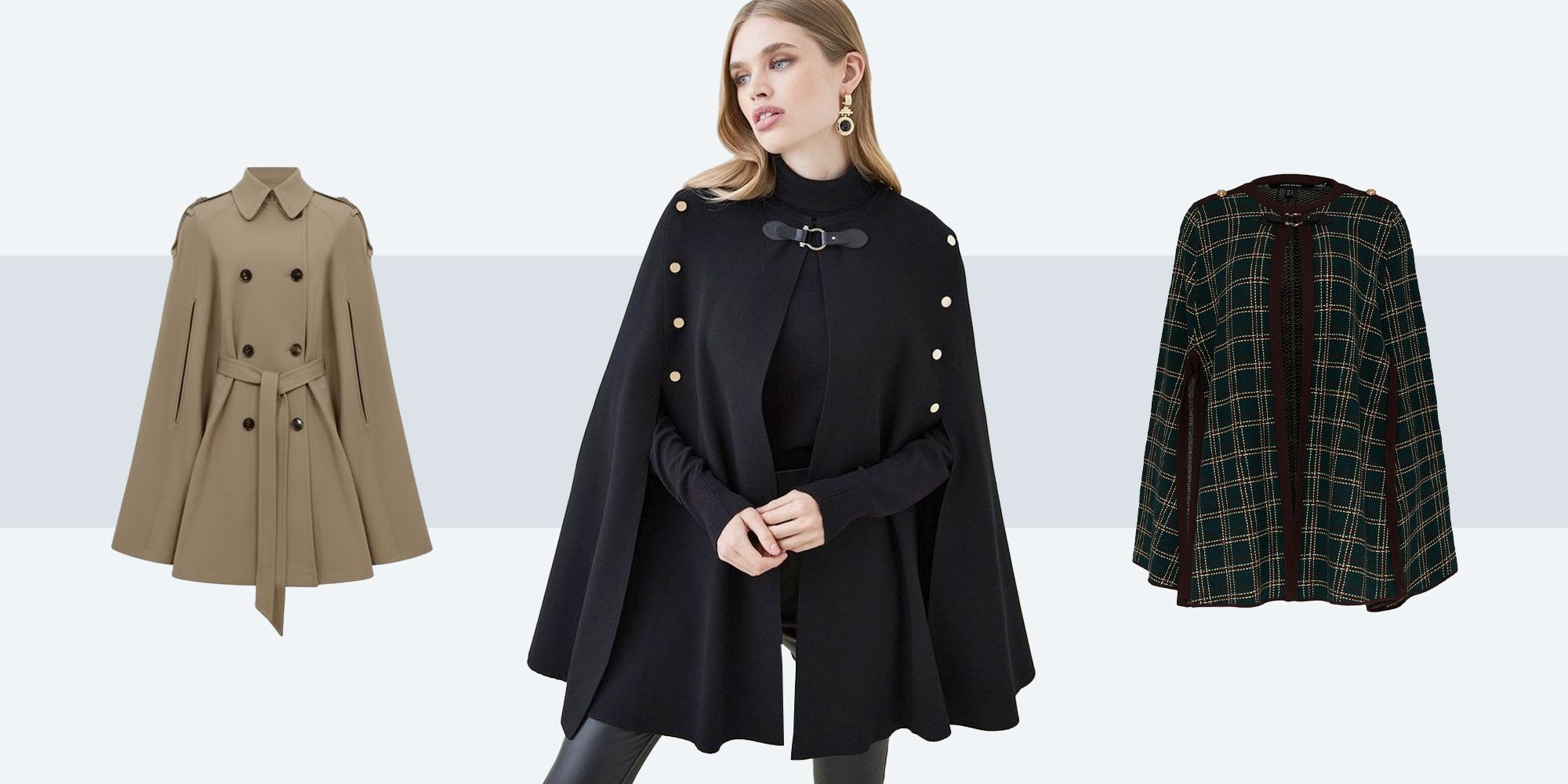 Etro Jacquard Wool Cape in Black Womens Clothing Coats Capes 