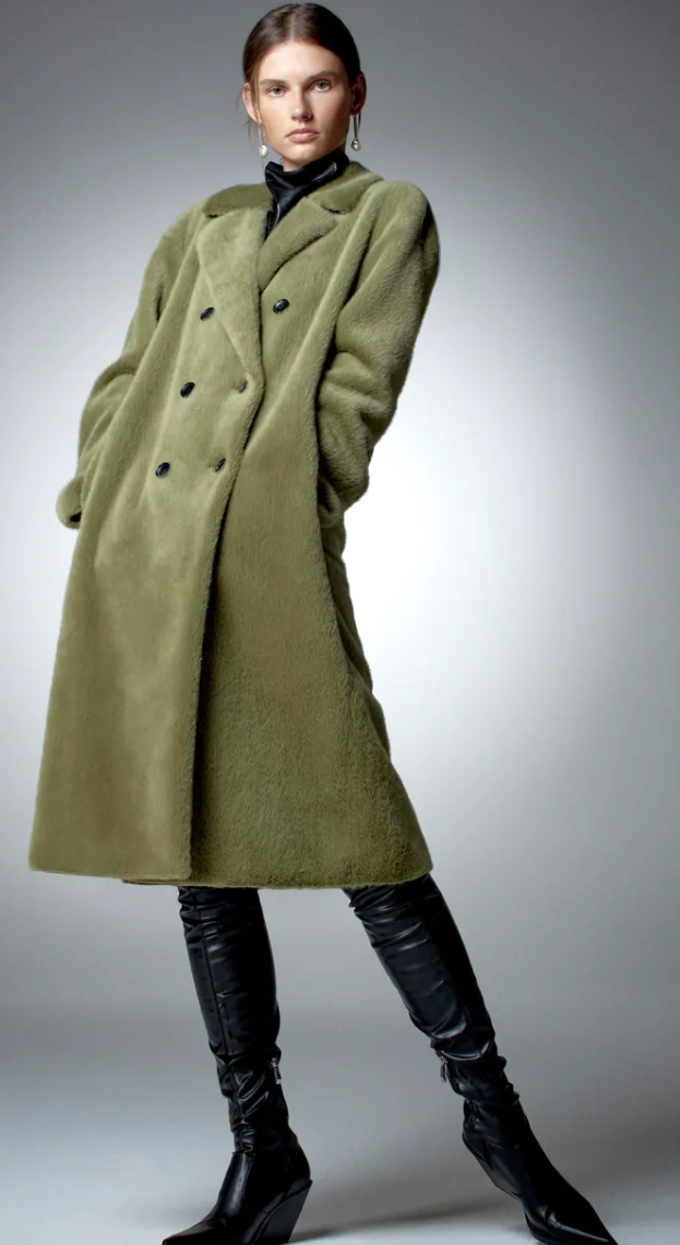 Donna Vestiti Abbigliamento da esterno Cappotti Cappotti in pelliccia sintetica Zara Cappotti in pelliccia sintetica Abrigo de borrego 