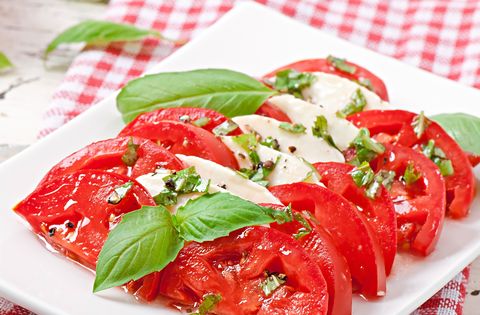 tomatensalade met mozzarella