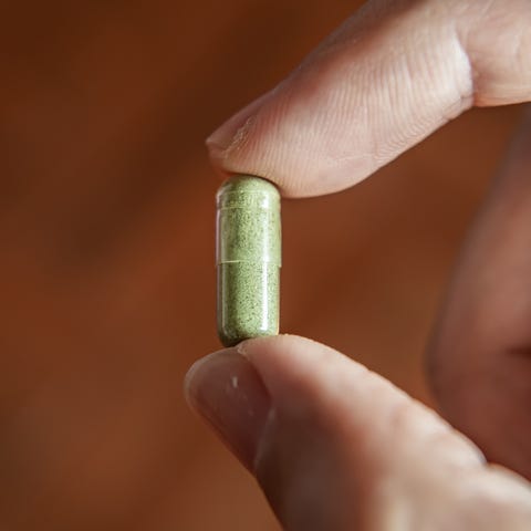 A capsule of a capsule of fah talai jone or andrographis paniculata