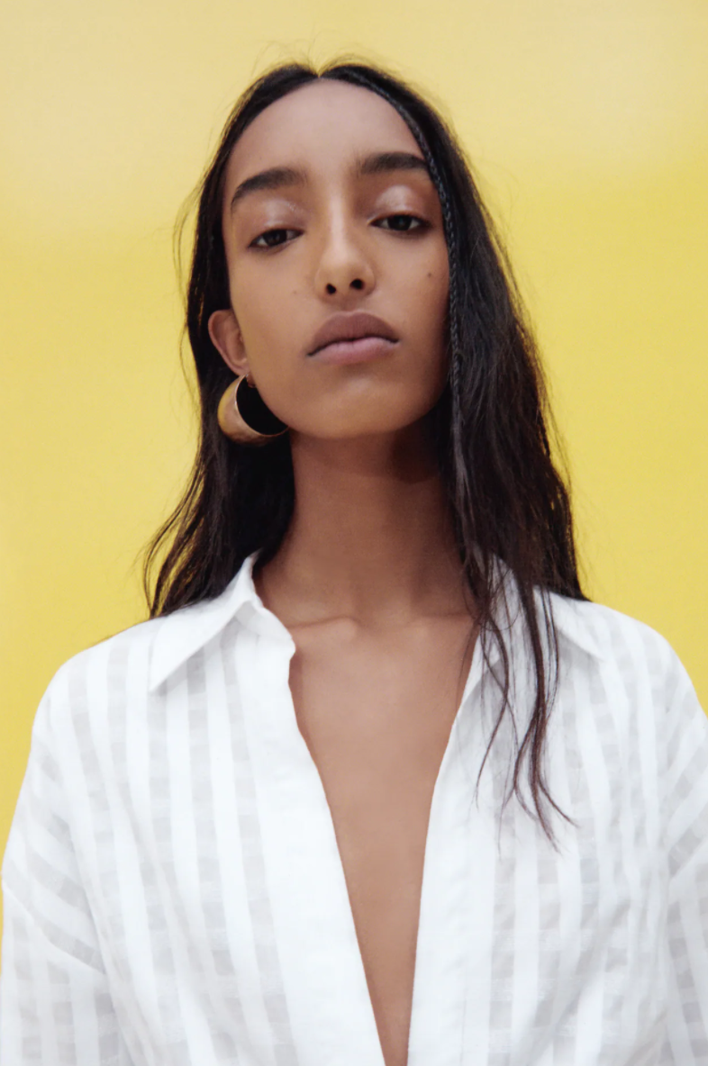 camisa blanca niño zara