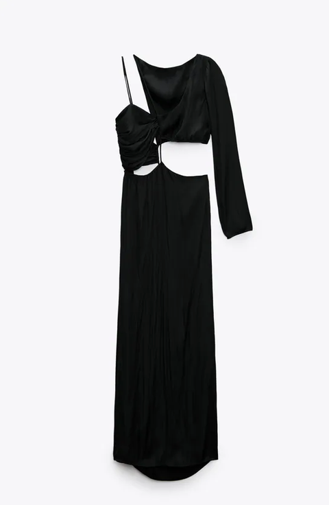 entrar secundario alcanzar El vestido negro 'cut out' de Zara que parece recién salido de la pasarela  y ya tienen las editoras de moda