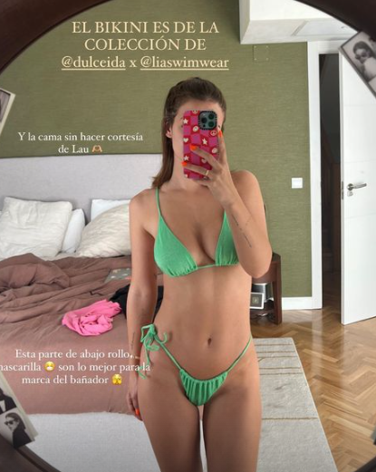 El bikini verde con el Laura Escanes de cuerpazo