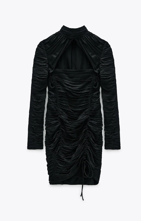 vestidos negro zara