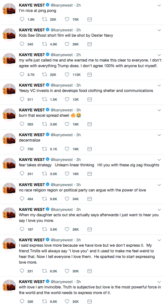 yeezy tweets