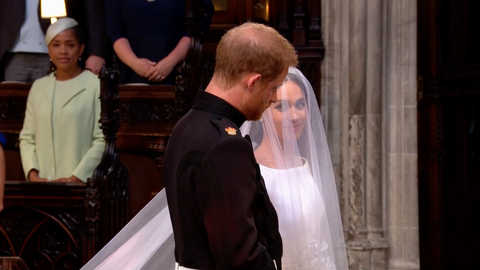 Prince Harry's Face as Meghan Markle Walks Down the Aisle at Royal ...