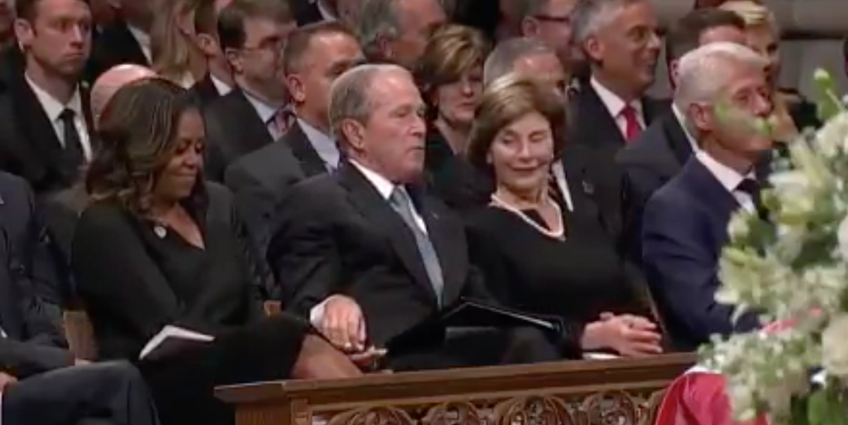 Michelle Obama Explains What Really Happened During Her and George W. Bush's Viral Candy Exchange