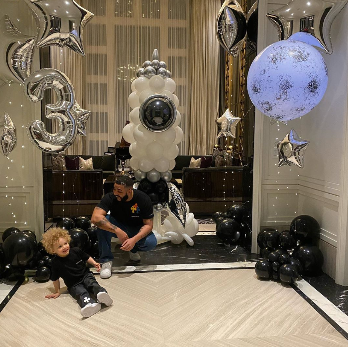 Drake Marked His Son Adonis’s 3rd Birthday by Sharing Rare New Photos of Him Celebrating