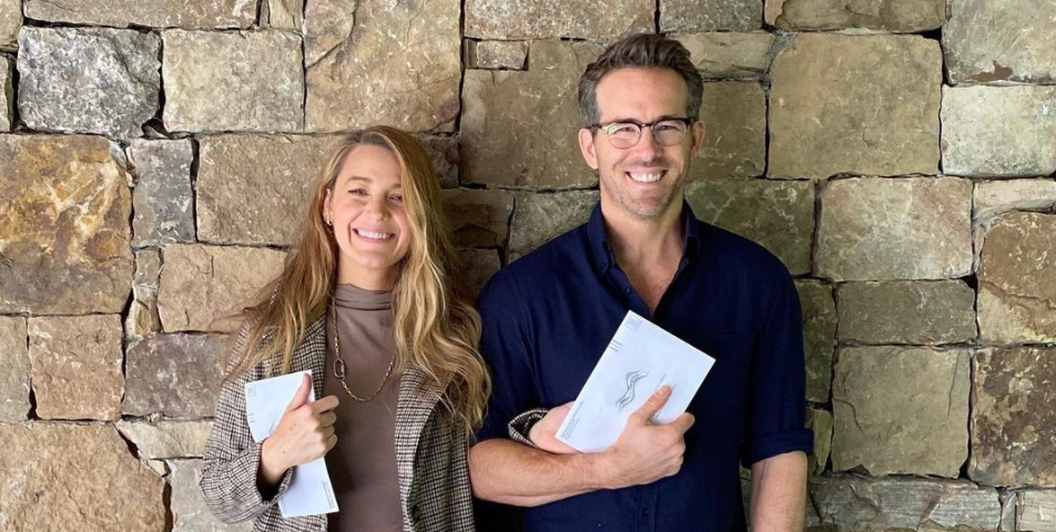 Of Course Blake Lively Trolled Ryan Reynolds in Her ‘We Voted’ Photo