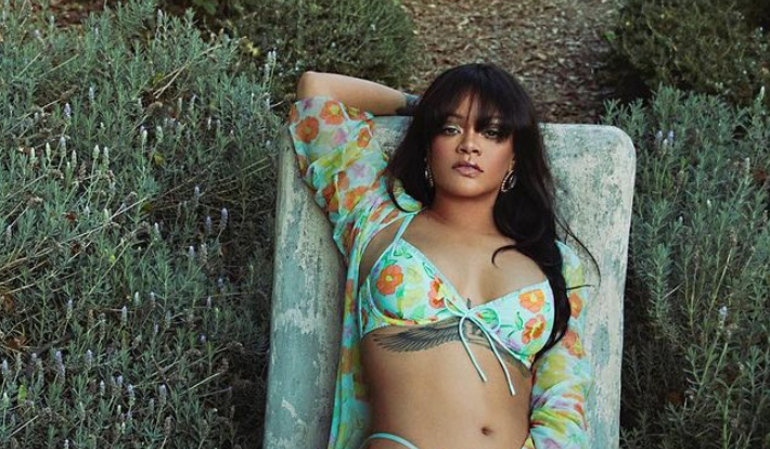 Rihanna Declares It Spring With a Floral Savage x Fenty Lingerie Shot, 4.3M People Agree