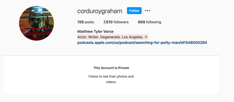 matthew tyler vorce's private profile