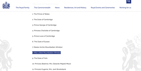lili's name now in the line of succession﻿