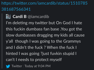 Cardi B cardi b
