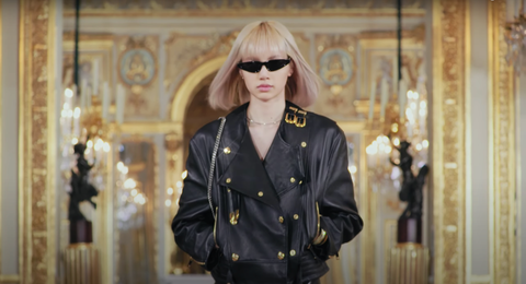 lisa en el desfile de celine