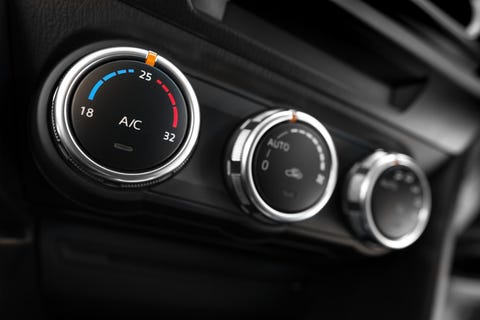 Car Interior, Air conditioning button