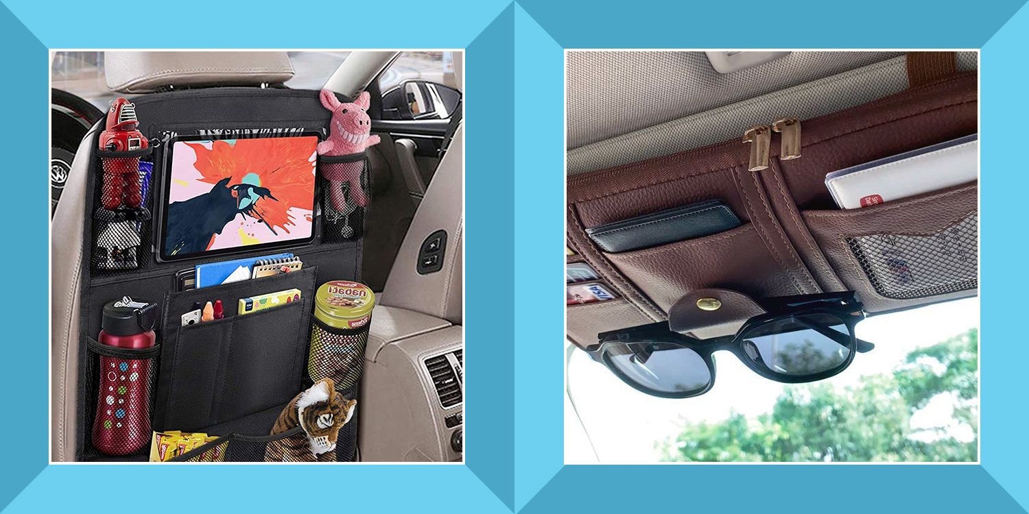 Car Back Seat Organiser With Tablet iPad Holder Multi Pocket Storage Passenger 