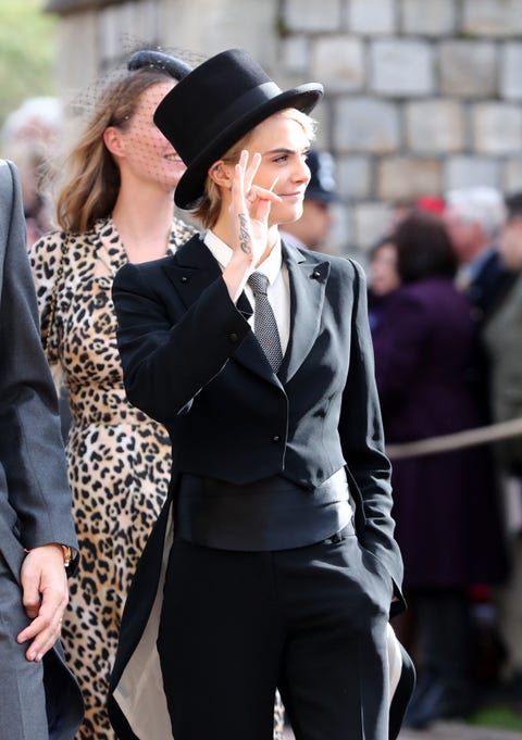 Cara Delevingne at Princess Eugenie's Wedding Cara-Delevingne-princess-eugenie
