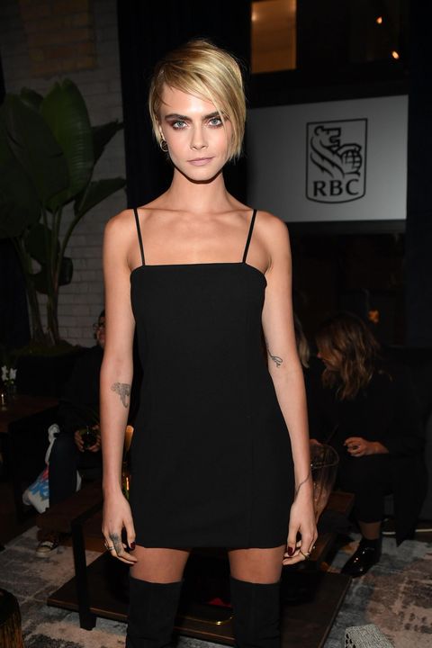Cara Delevingne just channelled Edie Sedgwick in a sheer sequinned mini