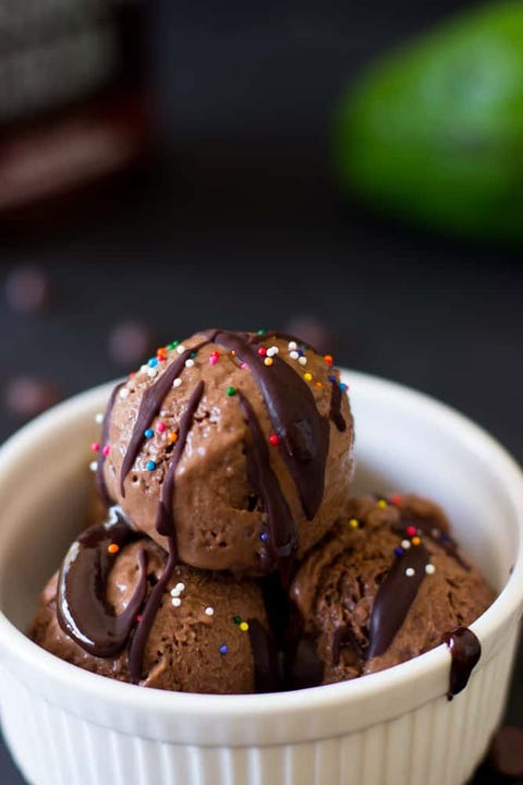 vegan chocolate avocado ice cream