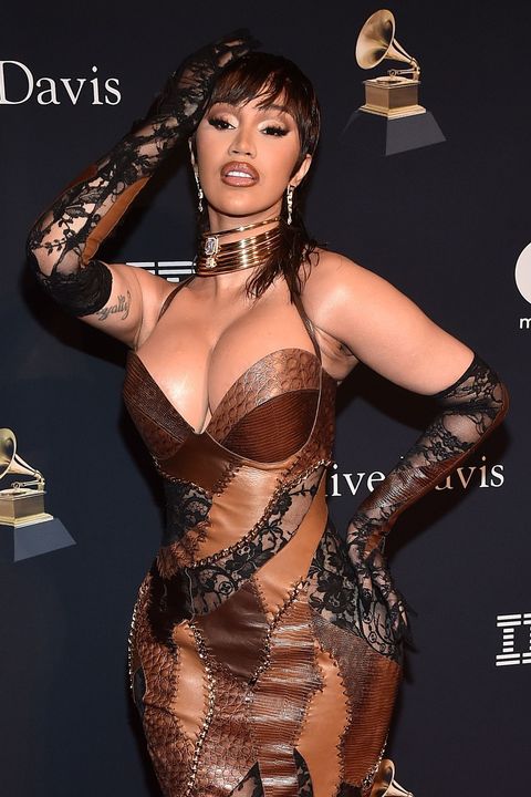 los angeles, california february 04 cardi b attends the pre grammy gala grammy salute to industry icons honoring julie greenwald and craig kallman on february 04, 2023 in los angeles, california photo by alberto e rodriguezgetty images for the recording academy