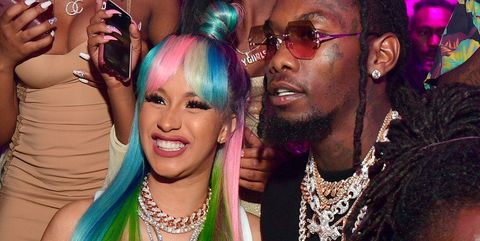 Cardi B and Offset at Birthday Celebration For Pierre Thomas