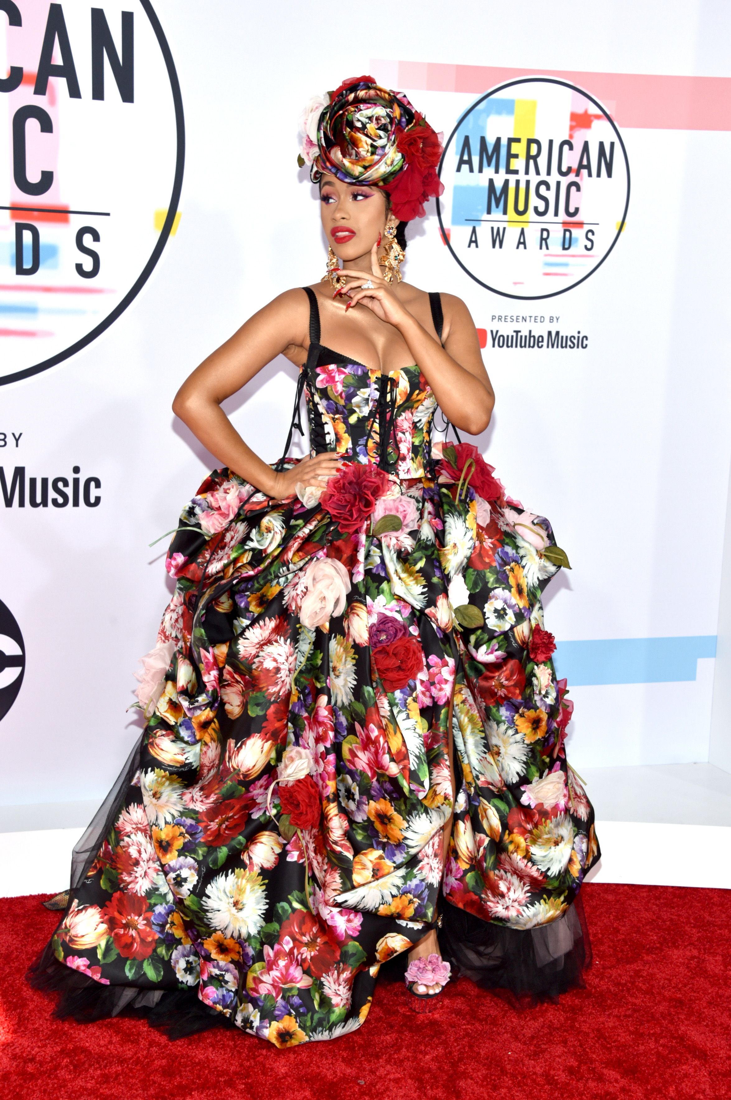 cardi b ama dress