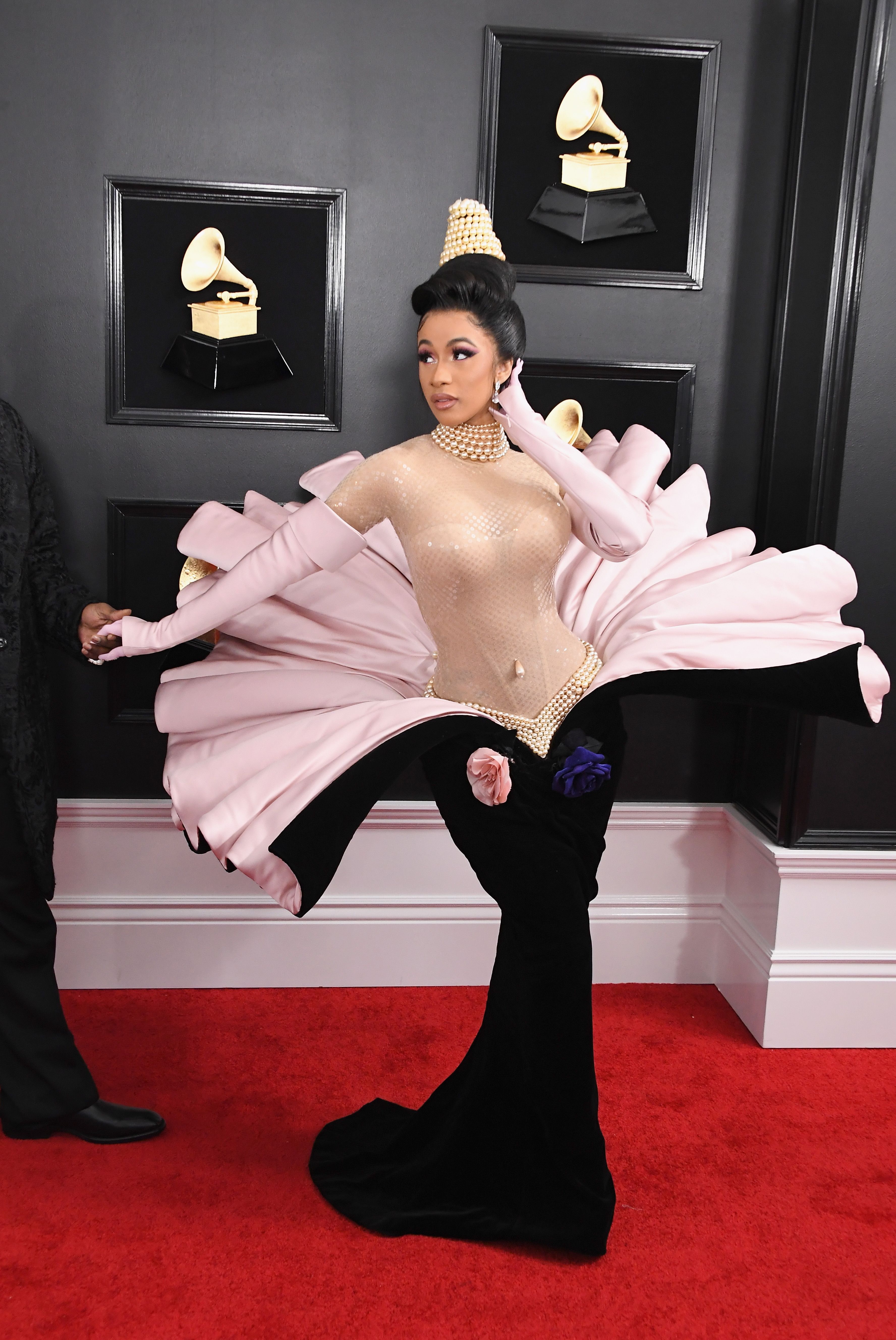 cardi b 2019 grammy dress