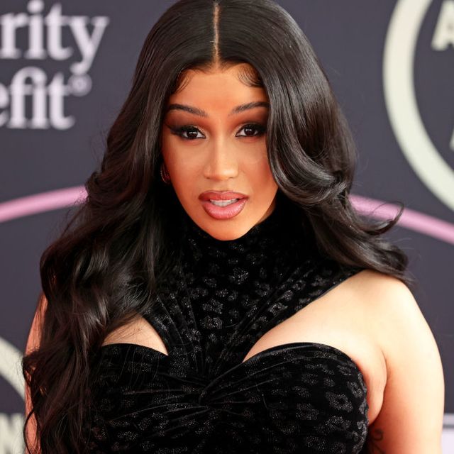 los angeles, california november 19 host cardi b attends the 2021 american music awards red carpet roll out with host cardi b at la live on november 19, 2021 in los angeles, california photo by rich furygetty images