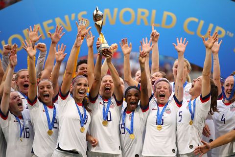 Selección femenina de fútbol de EE.UU. ganadora de la final del mundial de Francia